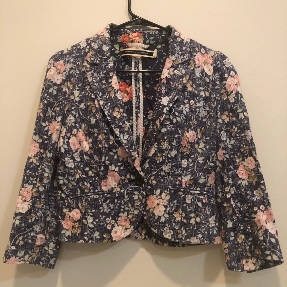 Daughters of the liberation floral blazer.